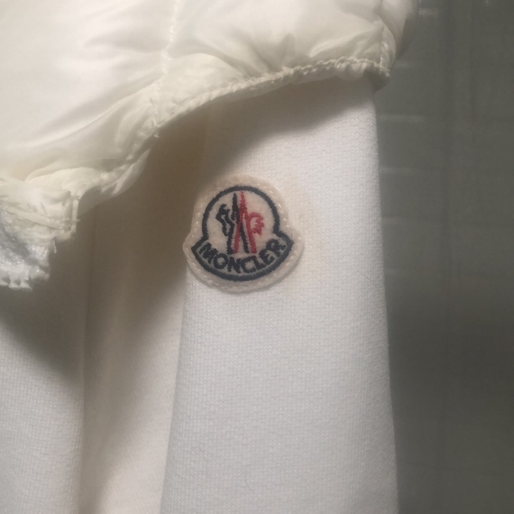 Moncler puffer knit hooded jacket